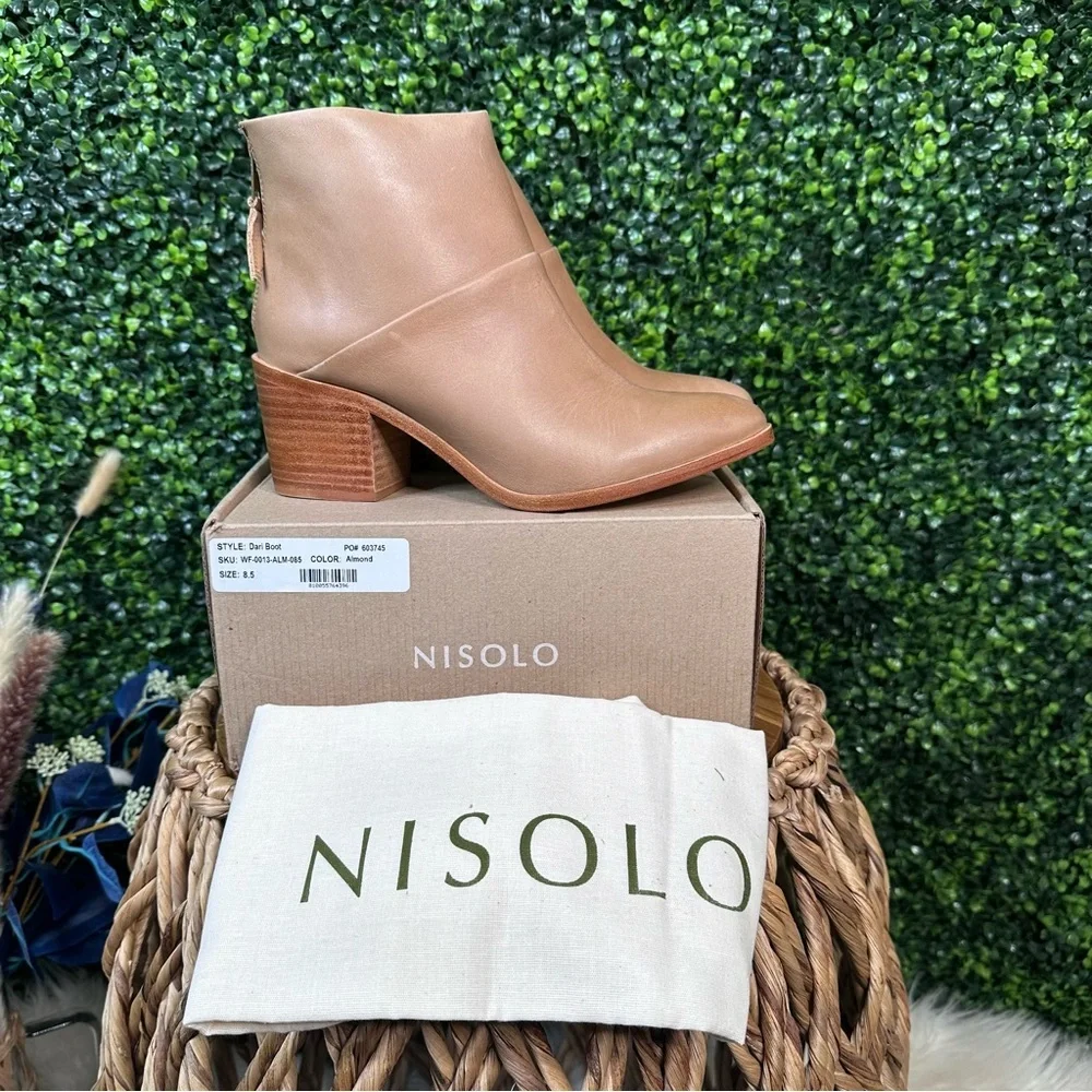 NEW IN BOX Anthropologie‎ x Nisolo Dari Heeled Boots